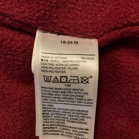 Old Navy Magenta Frost Free Puffer Vest Toddler Girl 18 - 24 Months - Picture 5 of 5